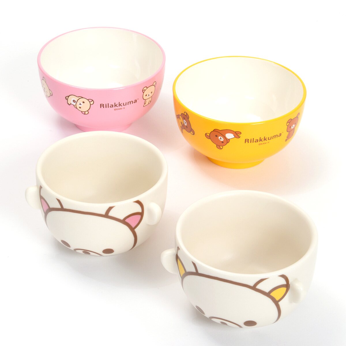 Rilakkuma Rice Bowl & Soup Bowl Set: San-X - Tokyo Otaku Mode (TOM)