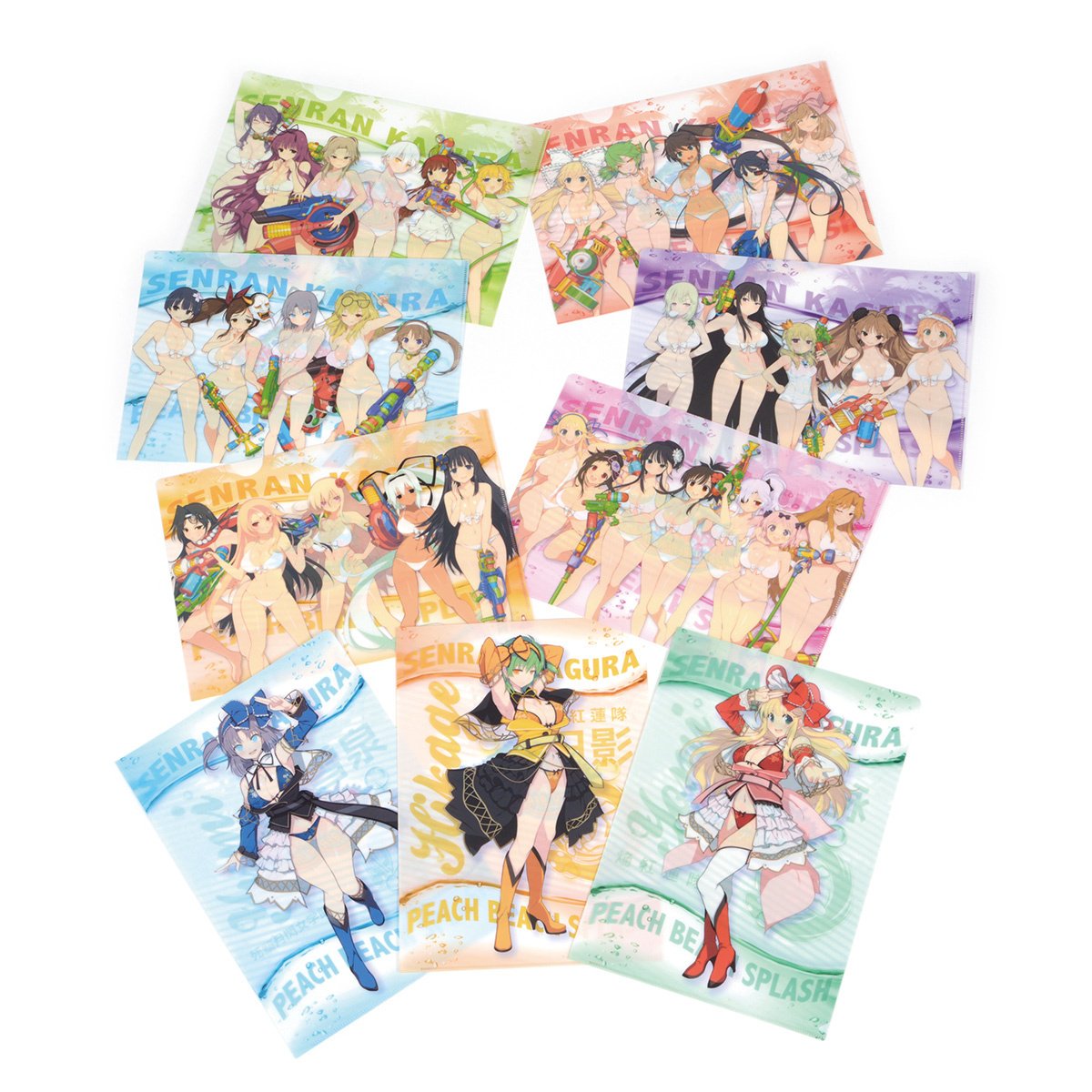 Senran Kagura 5th Anniversary Clear File Trio Set - Tokyo Otaku