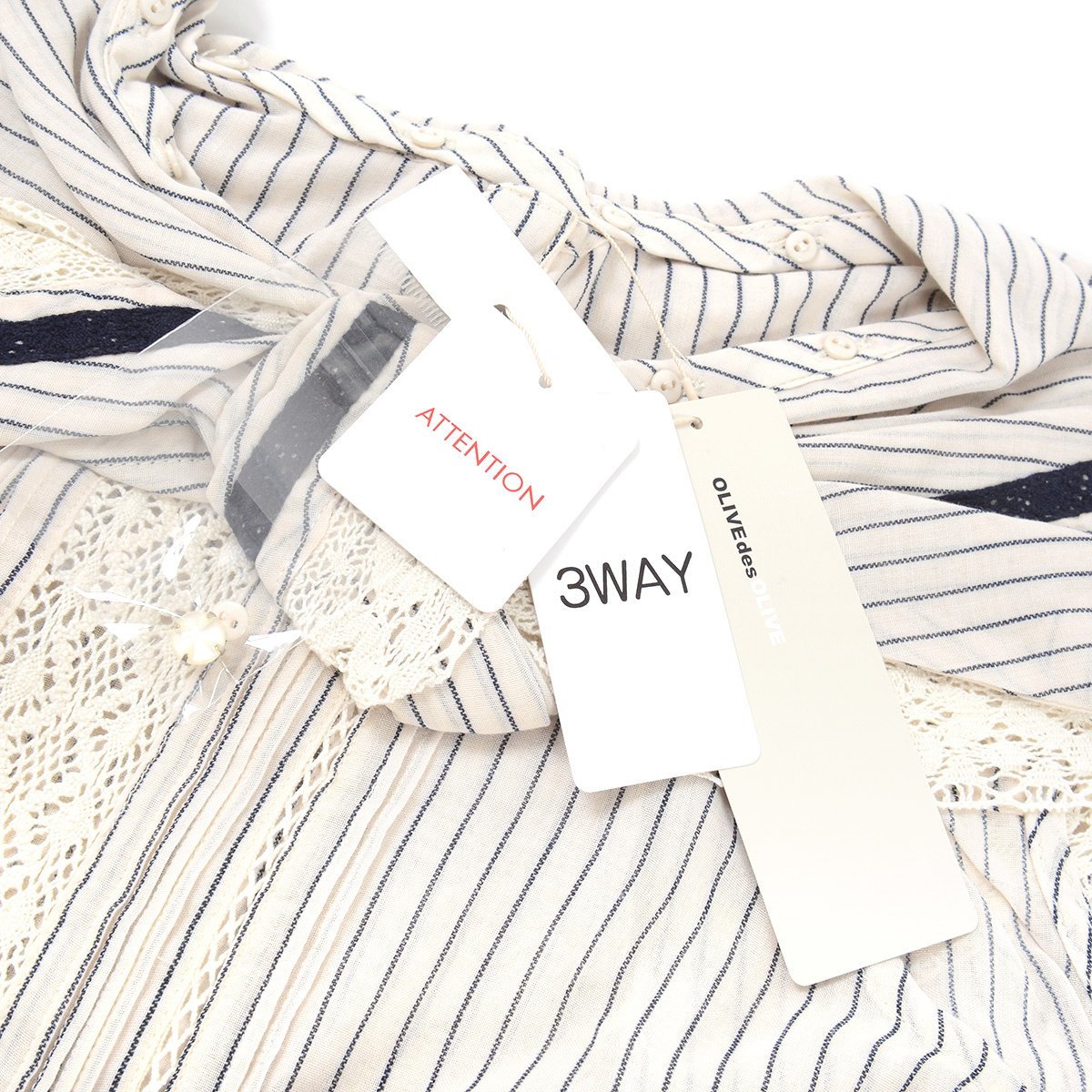 OLIVE des OLIVE Double Sailor Motif Blouse: OLIVE des OLIVE