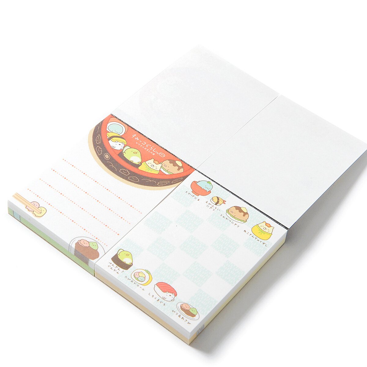 Sumikko Gurashi Sushi Party Cloth-Bound Memo Pad: San-X - Tokyo Otaku ...