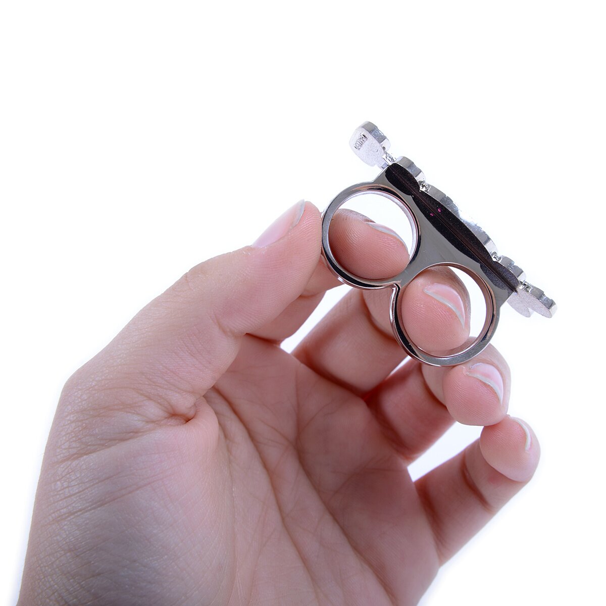 Hello Kitty Pink & Silver 2-Finger Ring - Tokyo Otaku Mode (TOM)