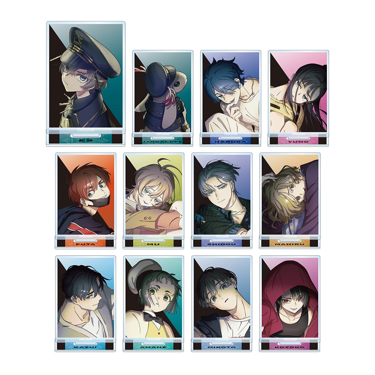 Milgram 3rd Anniversary Ver. Trading Acrylic Stand Complete Box