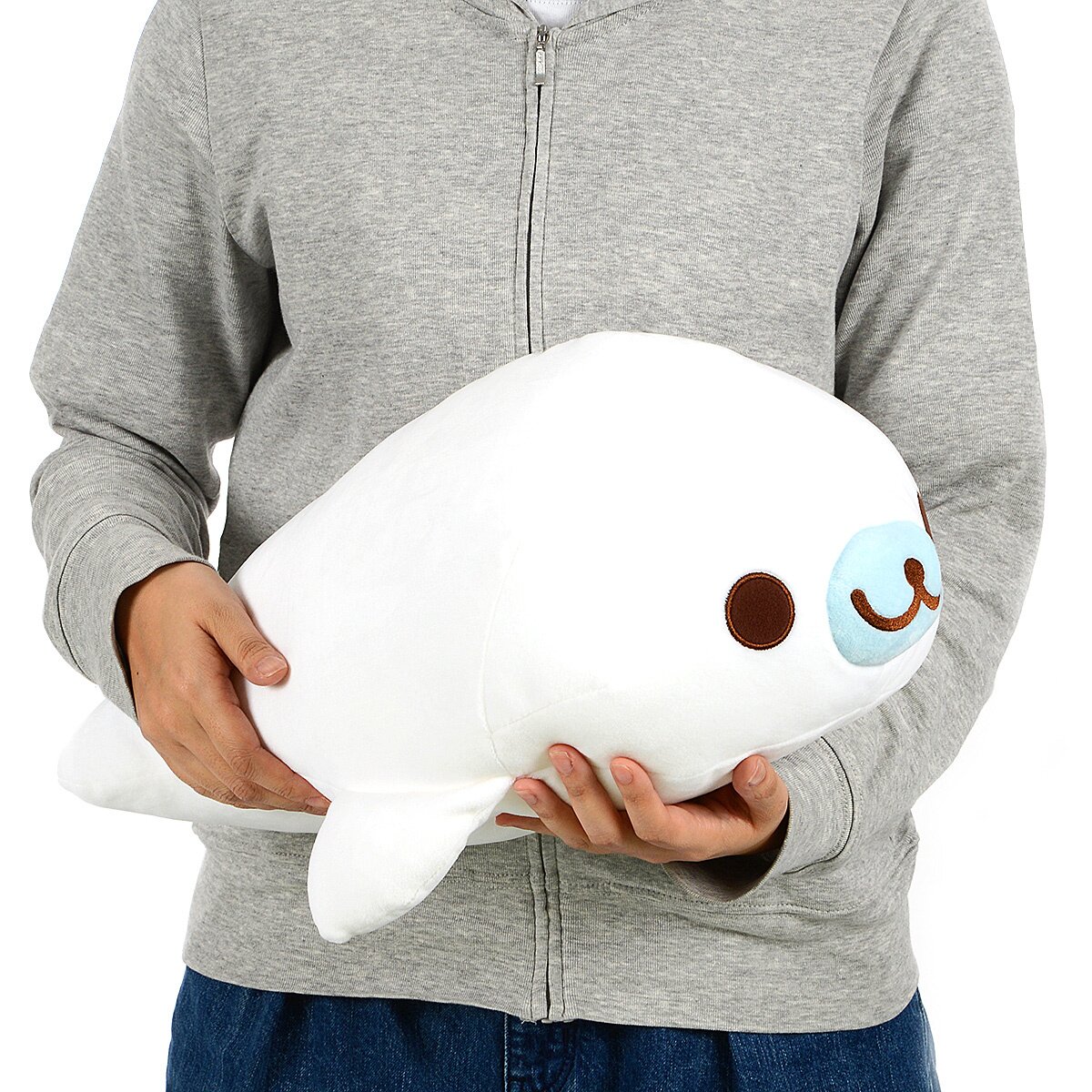 Mamegoma Shirogoma Super Mochi Mochi Extra Large Plush: San