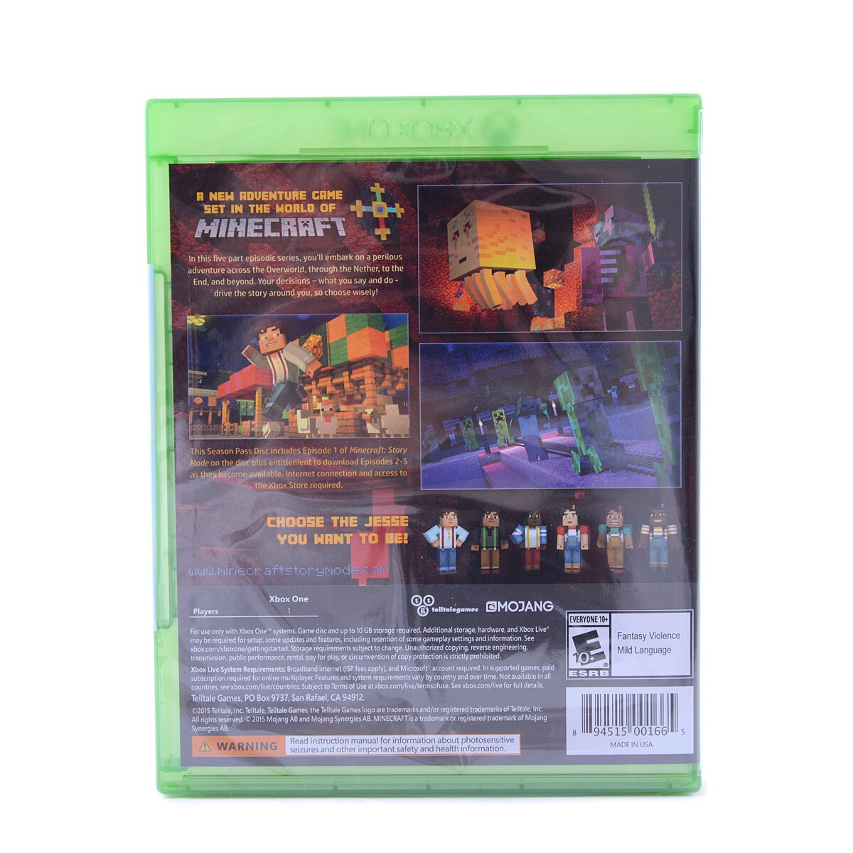 Minecraft: Story Mode The Complete Adventure - Xbox One | Xbox One |  GameStop