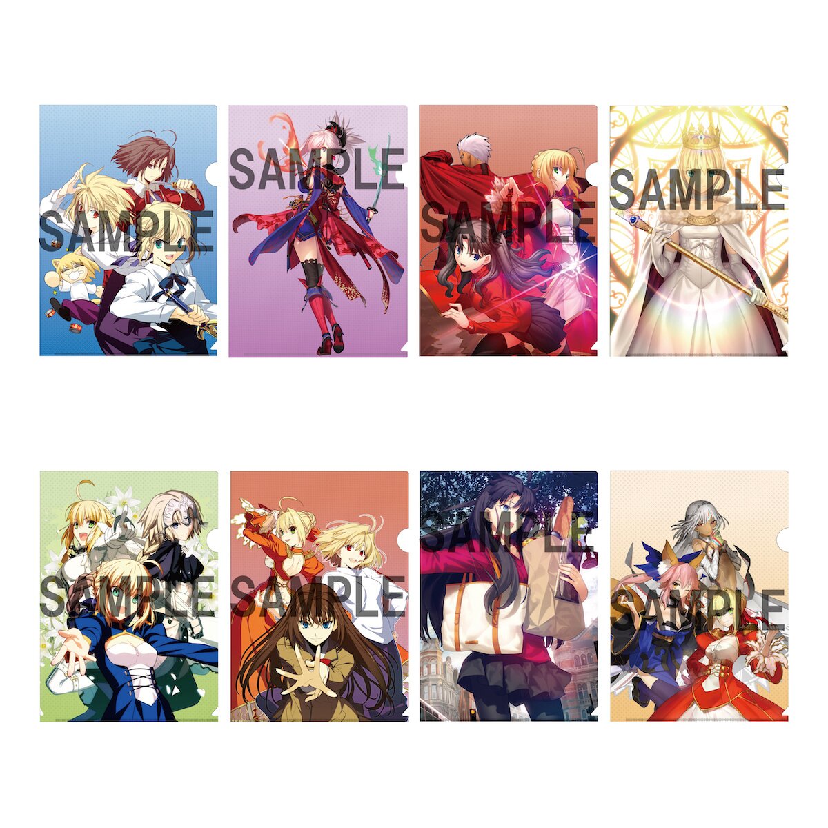 TYPE-MOON Ace Cover Illustration Clear File Folder Set - Tokyo