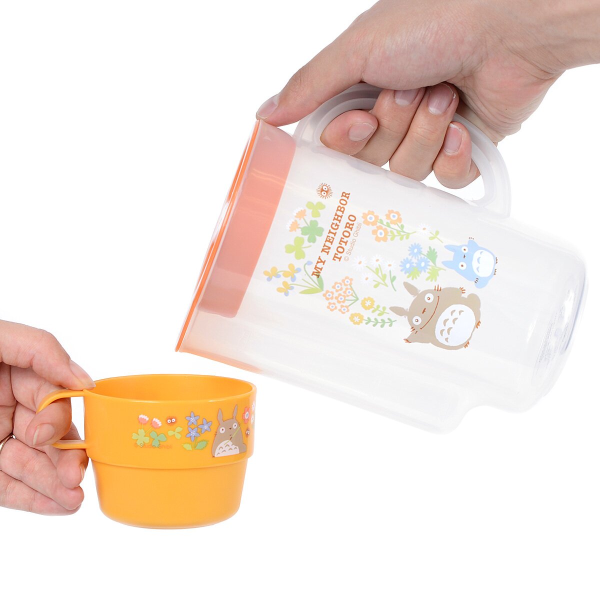 My Neighbor Totoro Totoro & Flowers Stackable Cup & Pitcher Set