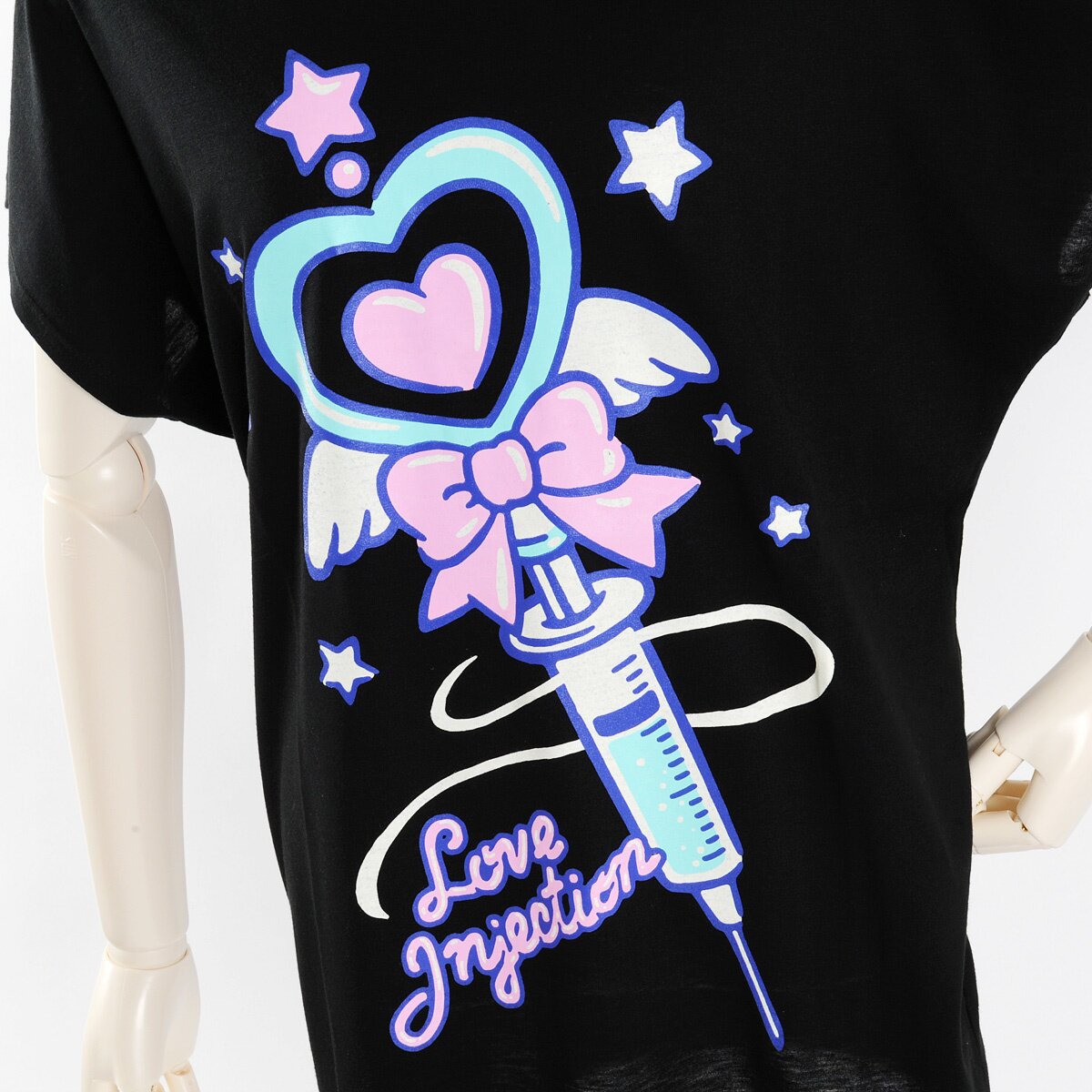 LISTEN FLAVOR Magical Syringe Dolman Sleeve T-Shirt: Listen LISTEN FLAVOR Magical Syringe Dolman Sleeve T-Shirt: Listen