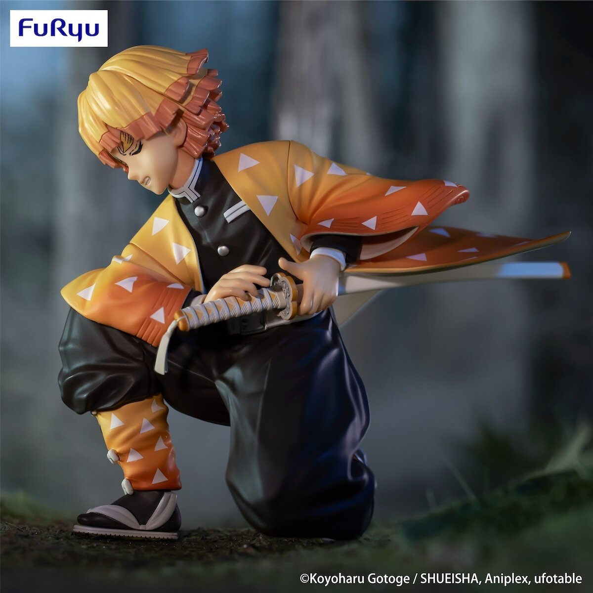 DEMON SLAYER ZENITSU AGATSUMA RICE BALL NOODLE PRIZE FIGURE