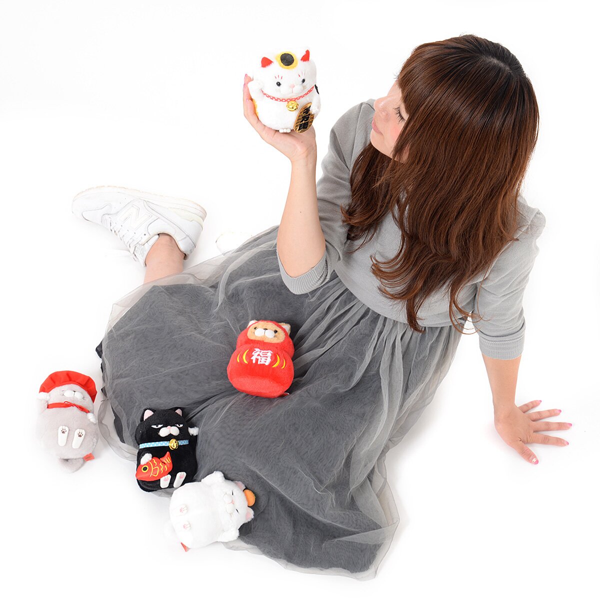 Hige Manjyu Maneki-neko Cat Plush Collection Vol. 2