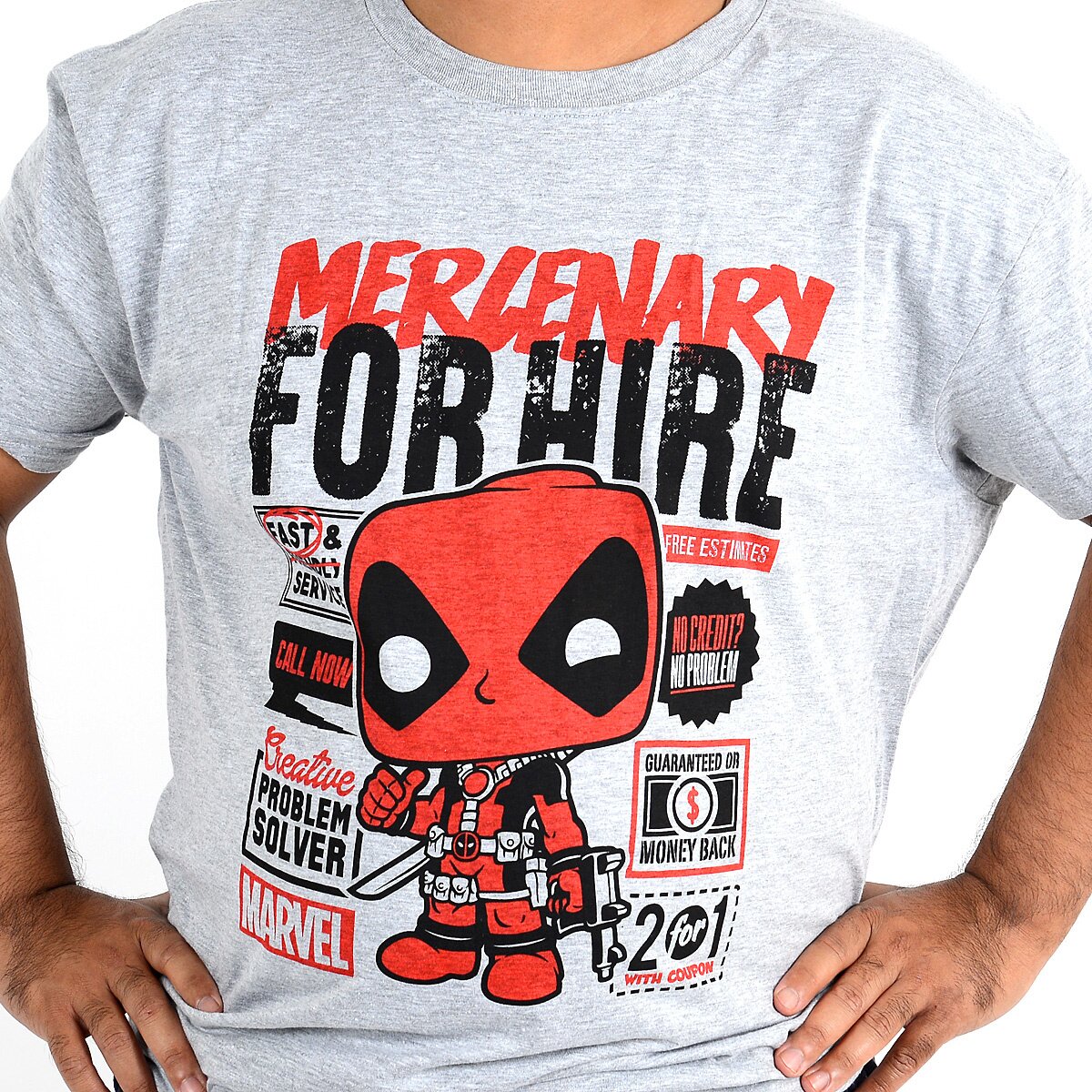 POP! Tees: Deadpool for Hire T-Shirt - Tokyo Otaku Mode (TOM)