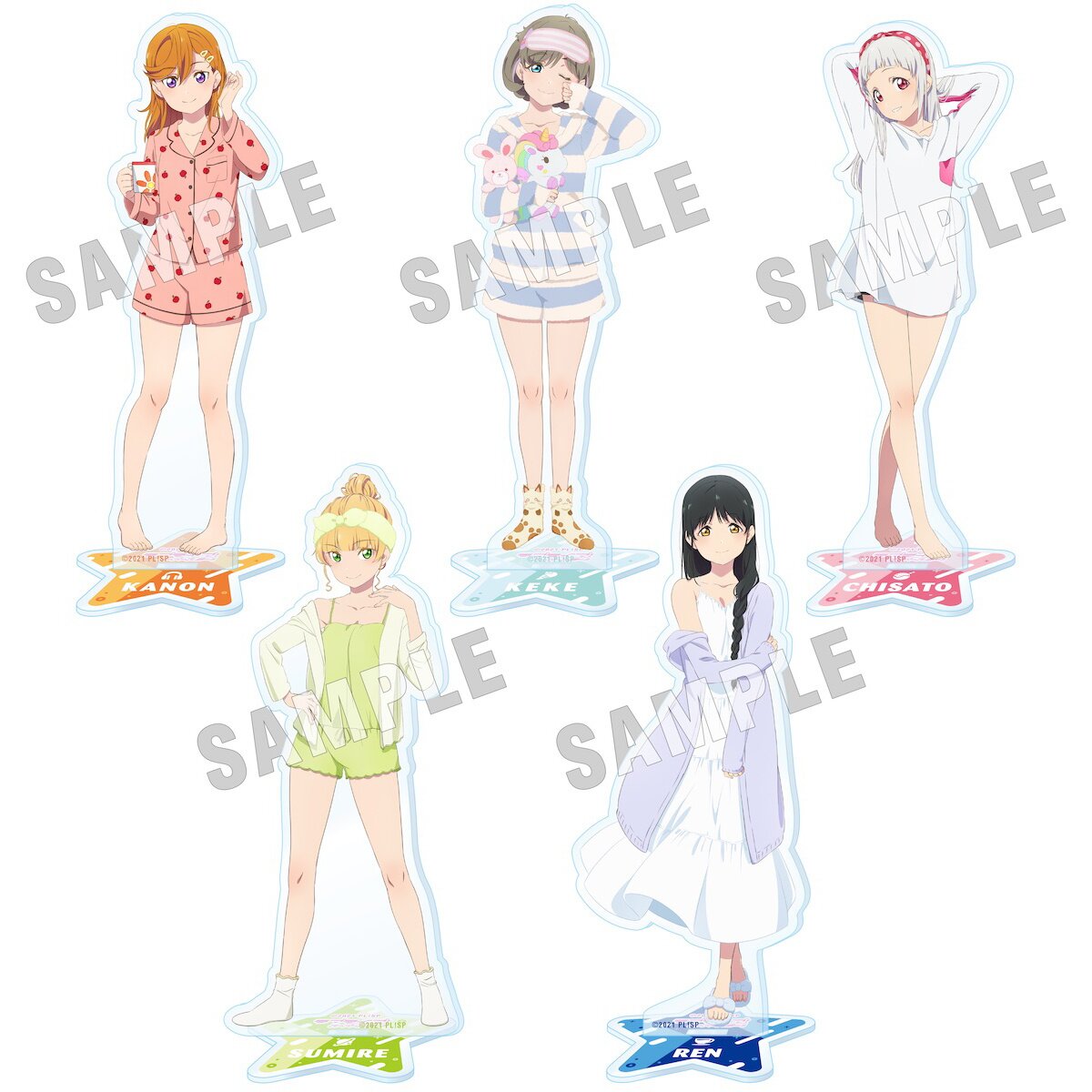 Présentoir à Cartes Acrylique Love Live! Liella! - 8x8 Cm - Collection My Favorite Hazuki