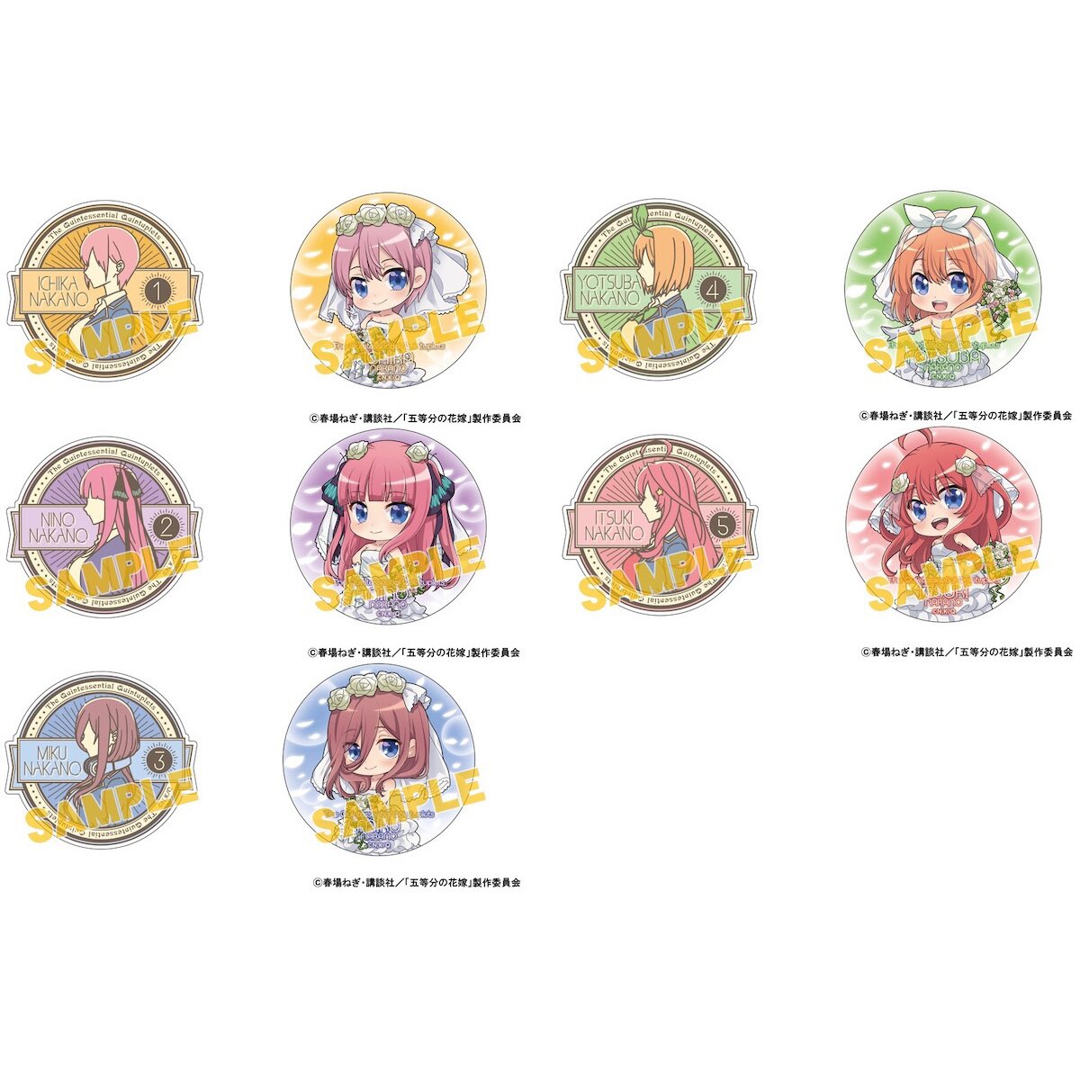 5 Toubun No Hanayome Stickers for Sale