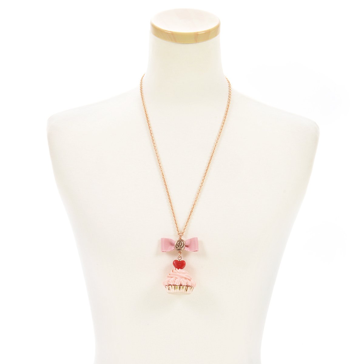 Q-pot. Parlor Heart Chocolate Cupcake Necklace: Q-Pot. - Tokyo