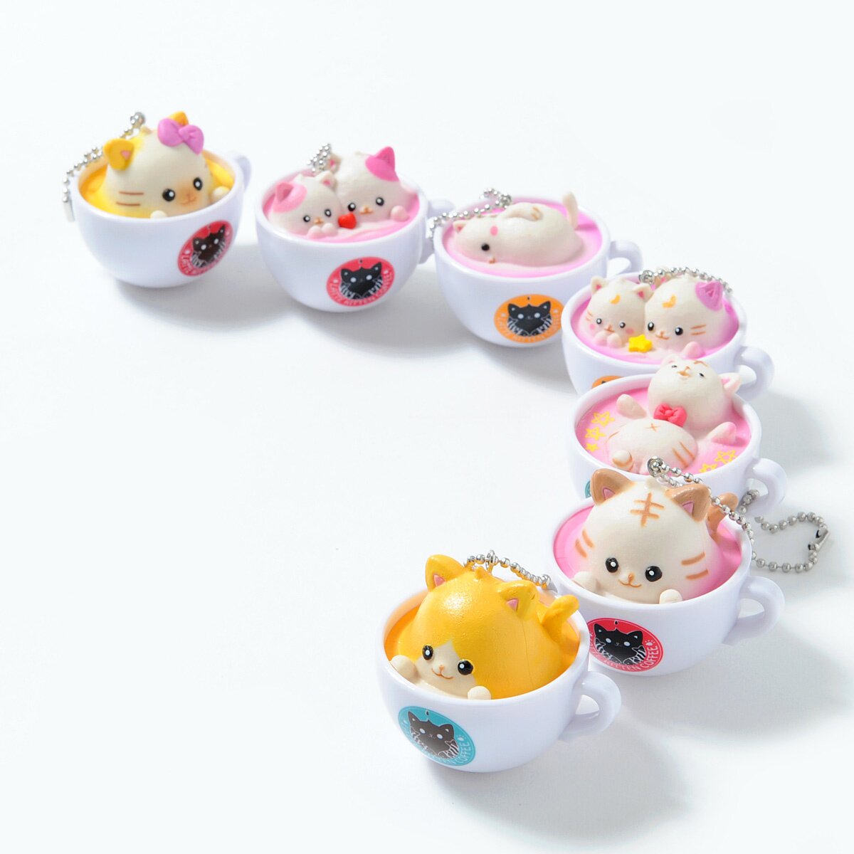 Latte Kitten Coffee New Flavor 2nd Cup (Ball Chain) Tokyo Otaku Mode