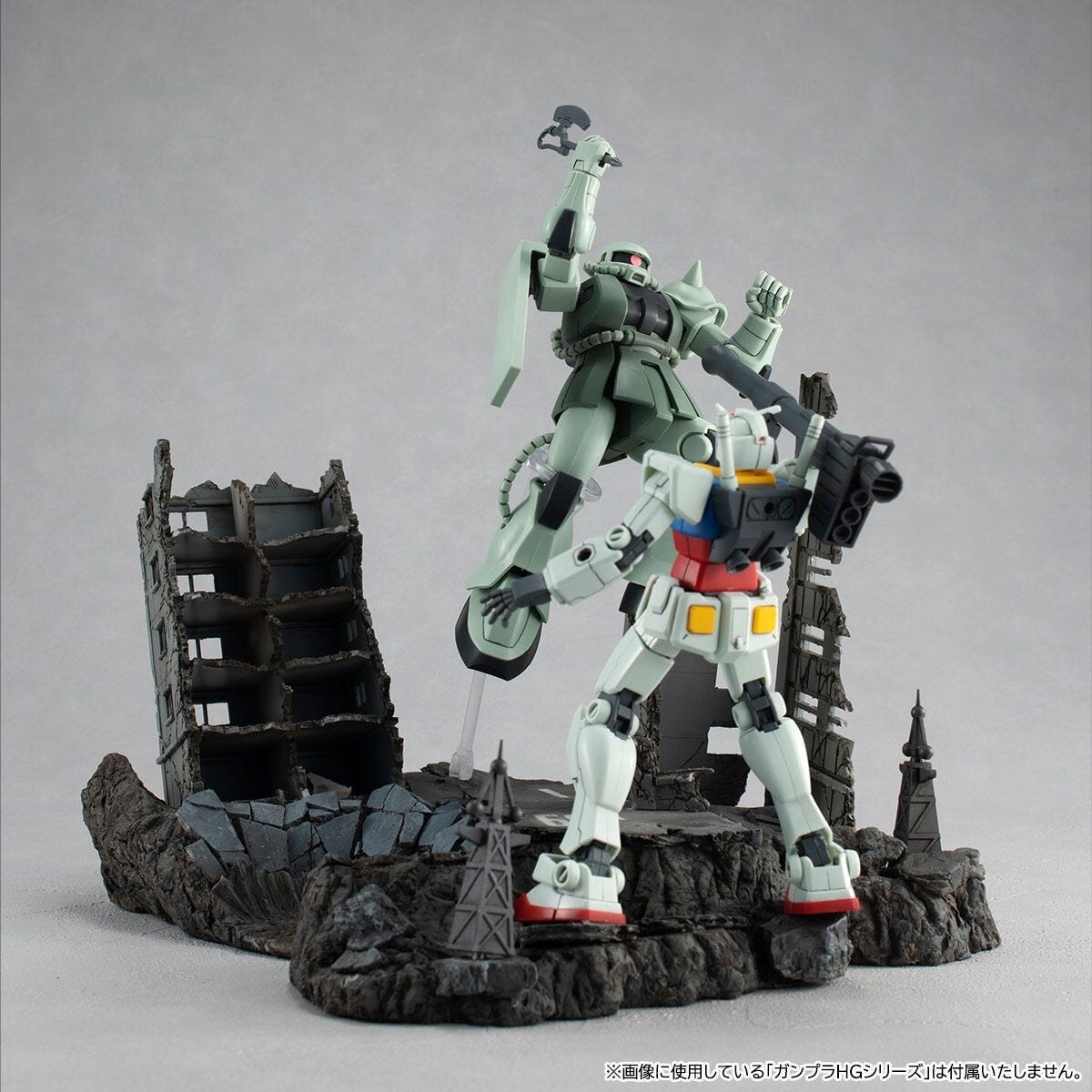 Realistic Model Series Gundam G Structure Ruins at New York for 1