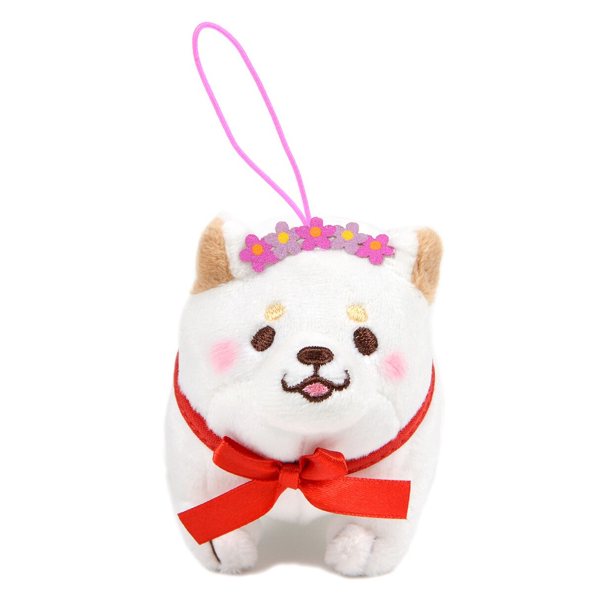 Chuken Mochi Shiba Rice Shop Birthday Standing Mini Strap Plush