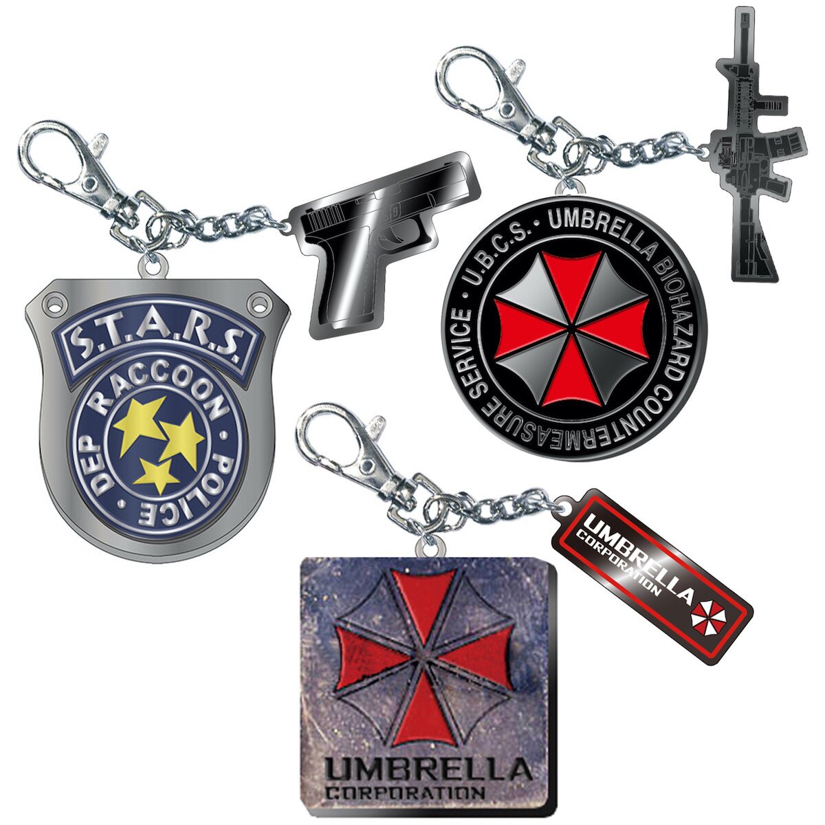 Resident Evil 3 S.T.A.R.S. Metal Keychain Collection: Capcom