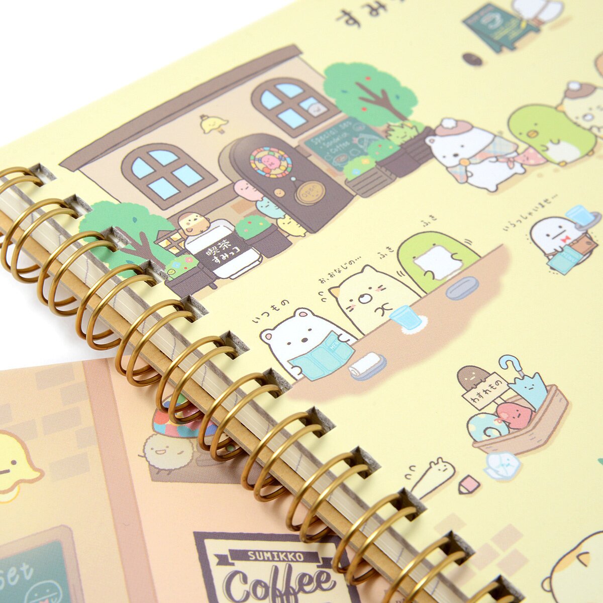 Sumikko Gurashi Cafe Sumikko B6 Spiral Notebooks: San-X