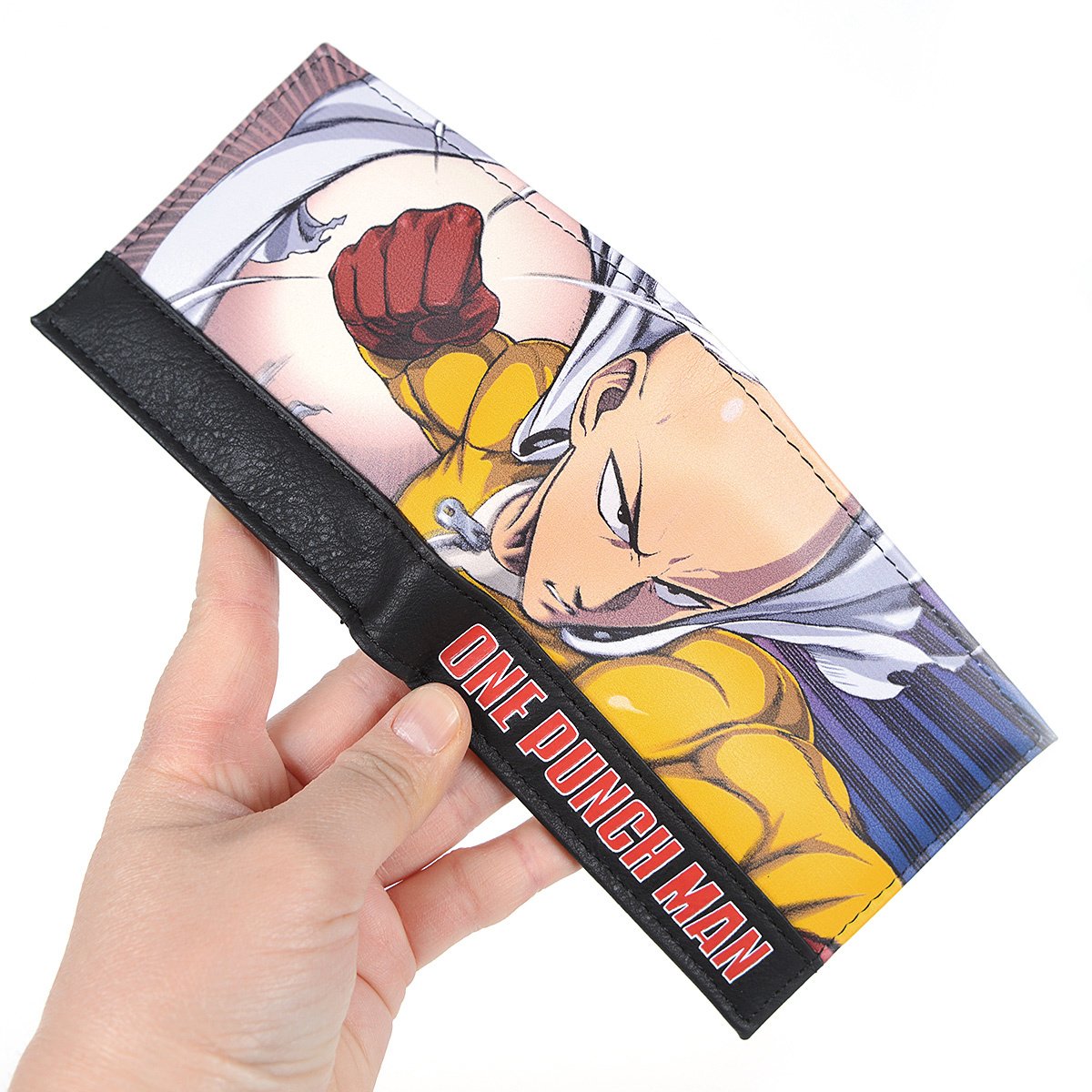 One Punch Man 4x5" Bi-fold Wallet SAITAMA New Sonic Genos 10 x 12 cm 