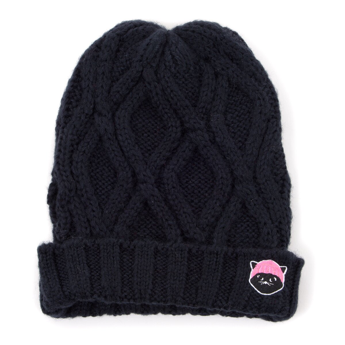 Cuelitt Cable Knit Pigtails Beanie: Cuelitt - Tokyo Otaku