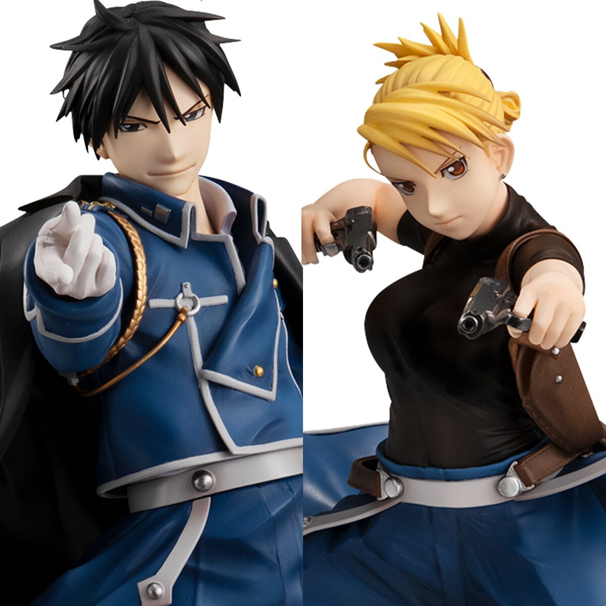 Fullmetal Alchemist : Roy Mustang et Riza Hawkeye rejoignent les frères Elric en figurine
