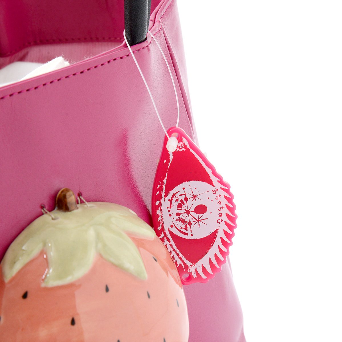 新品あちゃちゅむ capi がま口 あちゃちゅむ×capi 陶器顔 レザーがま口 
