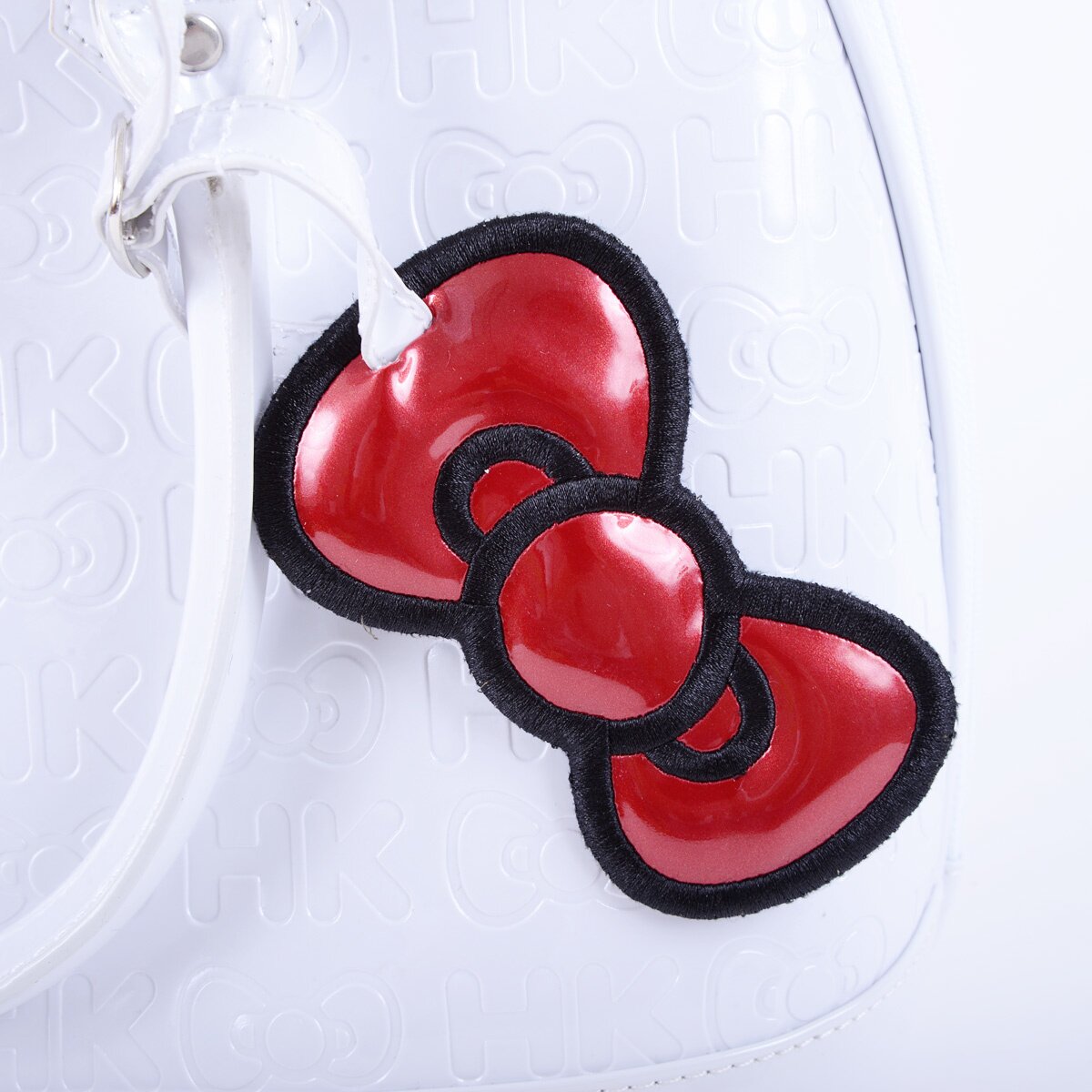 Hello Kitty Charcoal Embossed Pattern Hand Bag: Sanrio - Tokyo