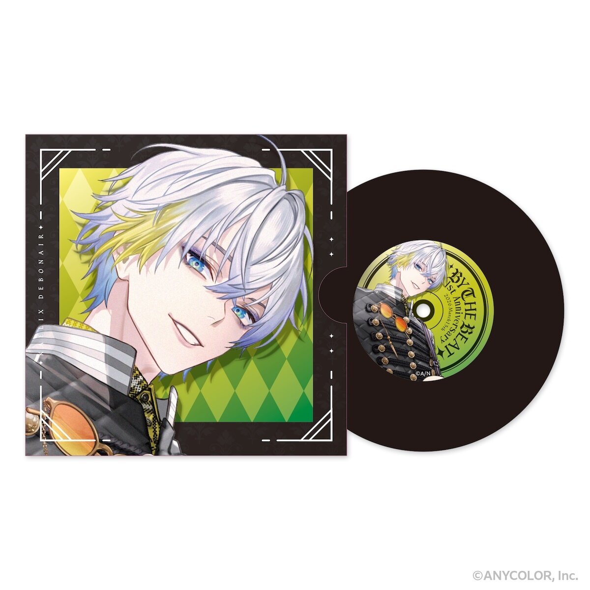 Nijisanji BY THE BEAT 1st Anniversary Vinyl-style Coaster