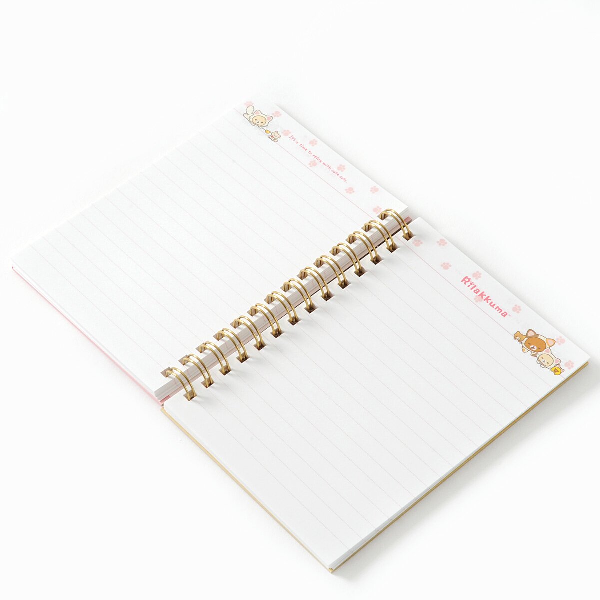 Rilakkuma Motto Nonbiri Neko Spiral Notebooks - Tokyo Otaku Mode (TOM)