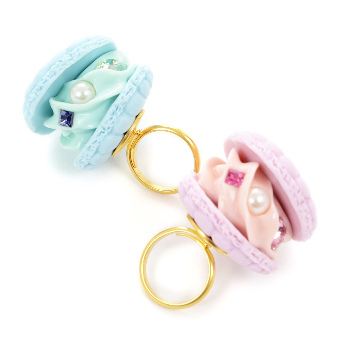 アクセサリー macaron Q-pot. Parlor Shell Macaron Rings - Tokyo Otaku Mode (TOM)