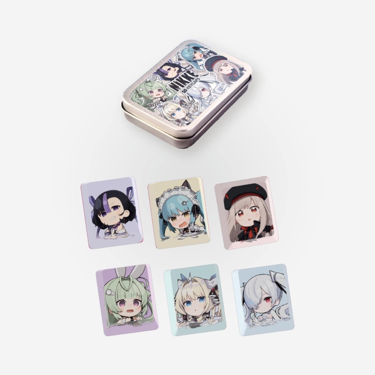 ❤️にけ様❤️ Goddess of Victory: Nikke SD Keycap & Keychain Set A - Tokyo Otaku