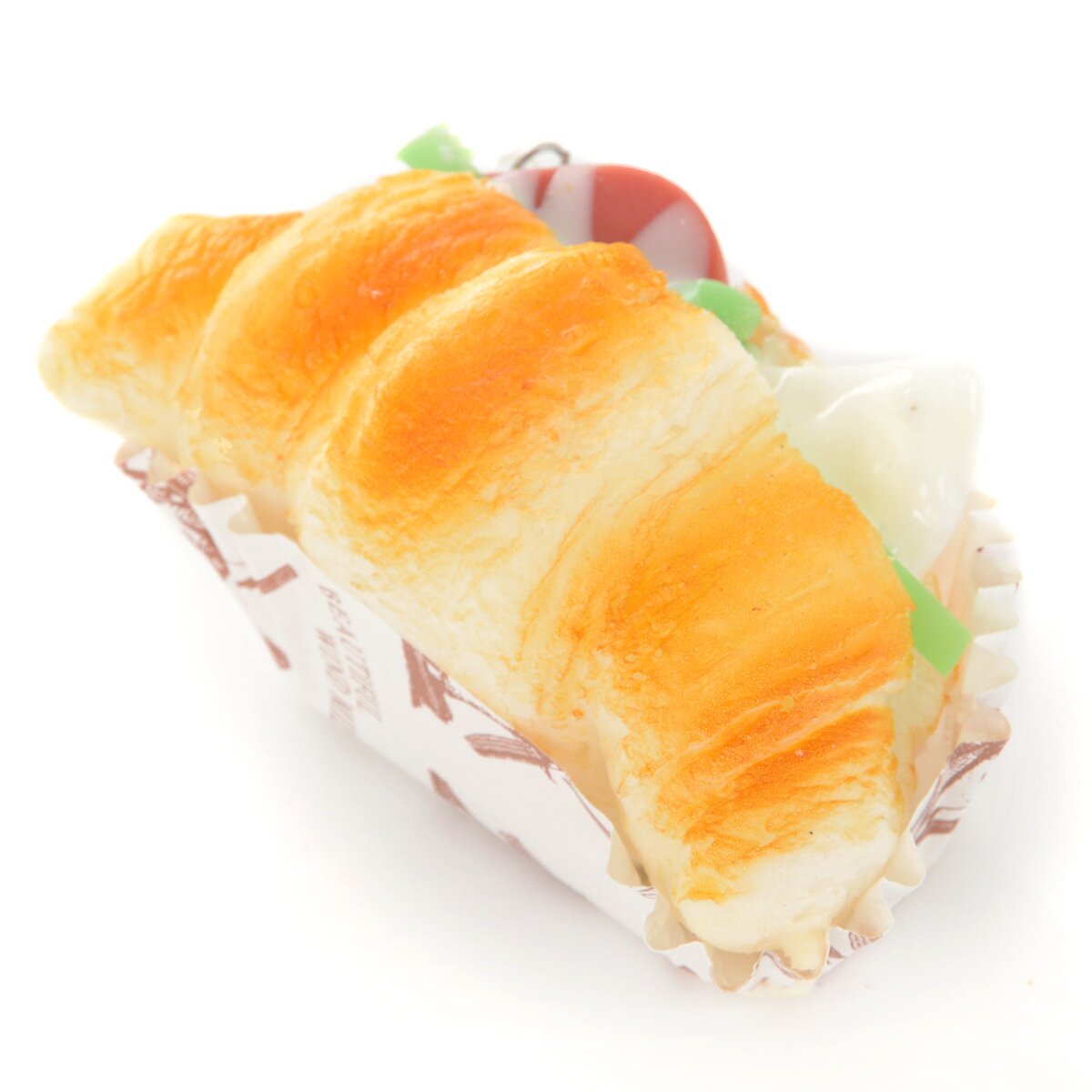 Funwari Real Croissant Sandwich Squeeze Ball Chain Charms - Tokyo Otaku ...