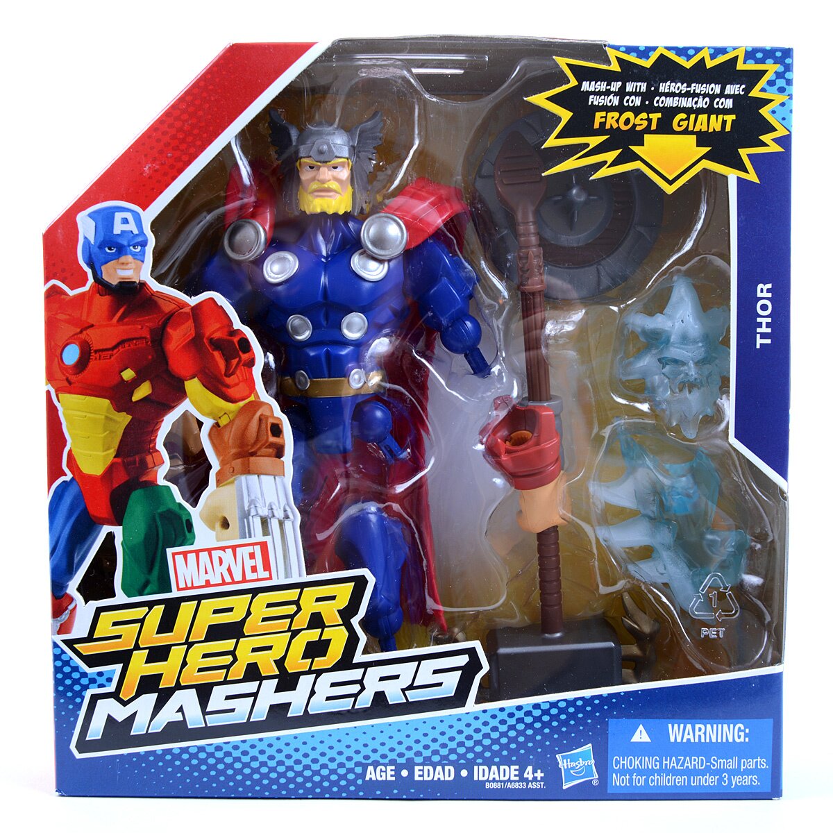 5 figurines super héros Mashers Marvel Hasbro. Par