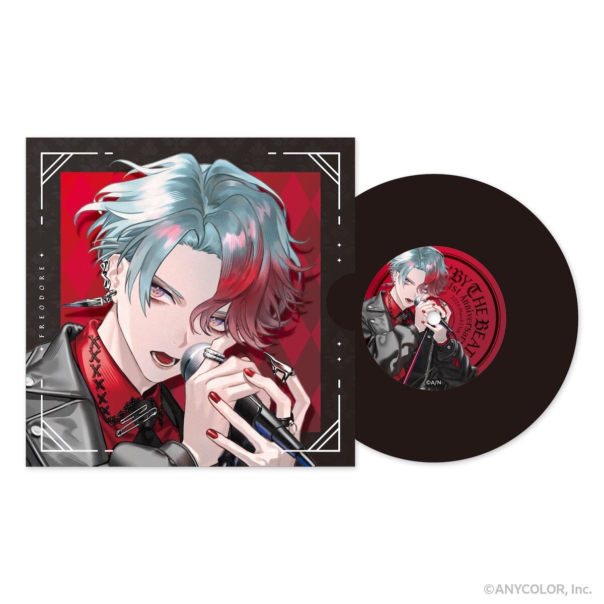 Nijisanji BY THE BEAT 1st Anniversary Vinyl-style Coaster