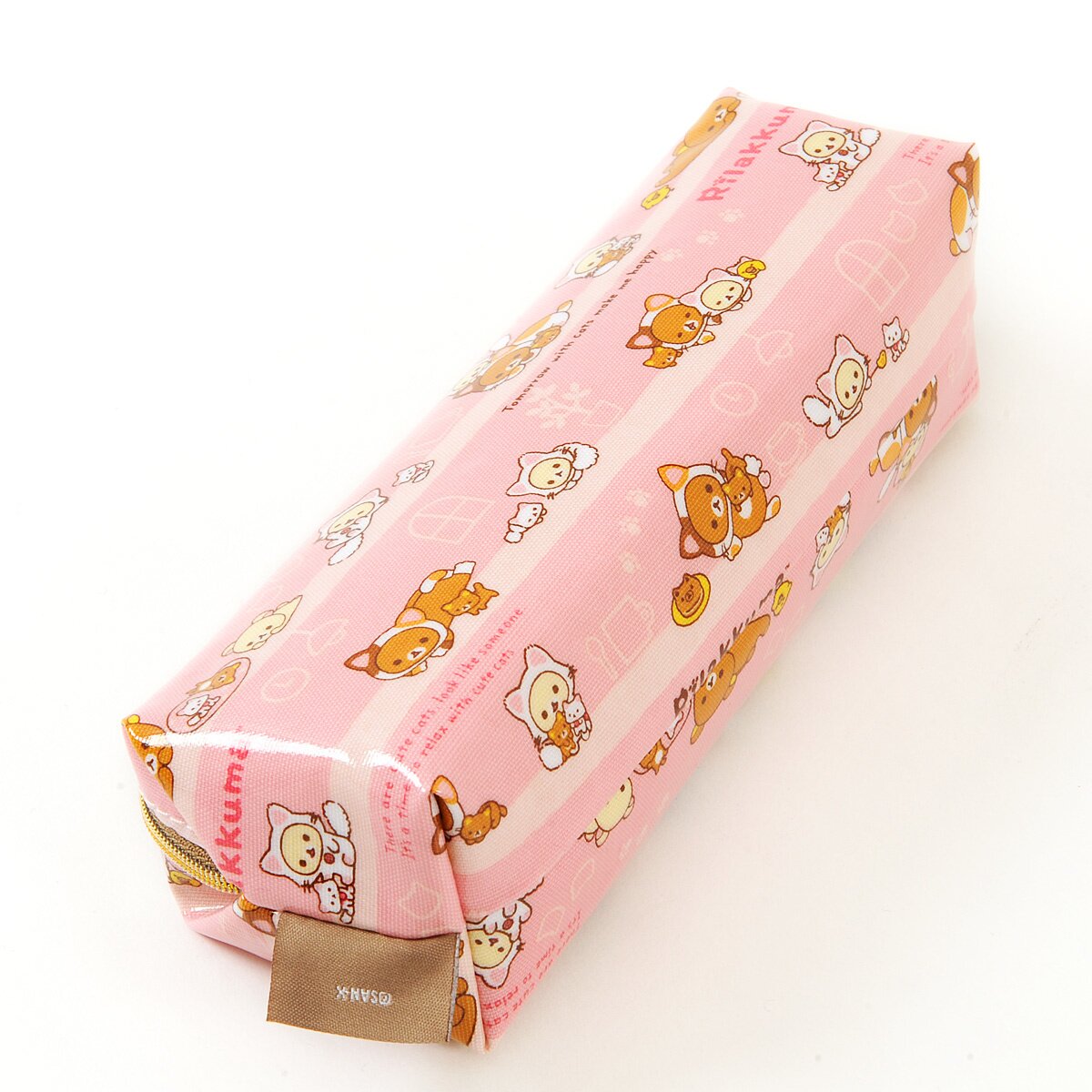 Rilakkuma Motto Nonbiri Neko Plush Pencil Case