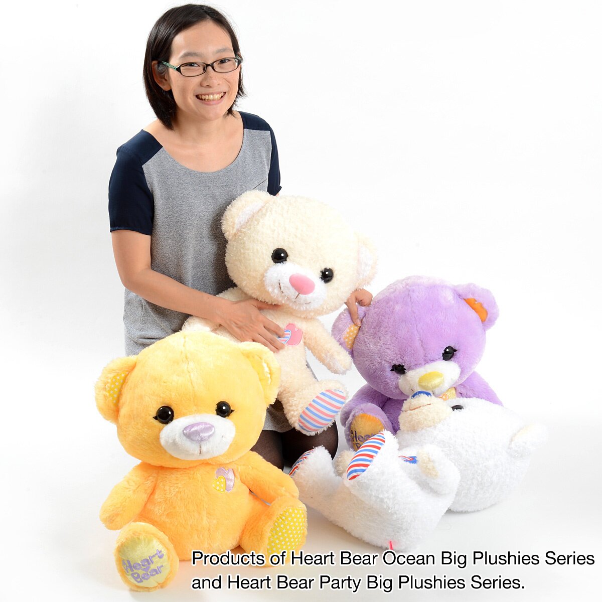 Heart Bear Big Marine Plush Collection - Tokyo Otaku Mode (TOM)