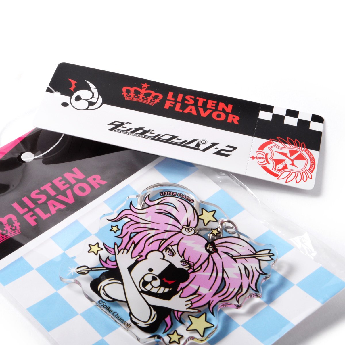 LISTEN FLAVOR Danganronpa Junko Enoshima Acrylic Keychain: Listen