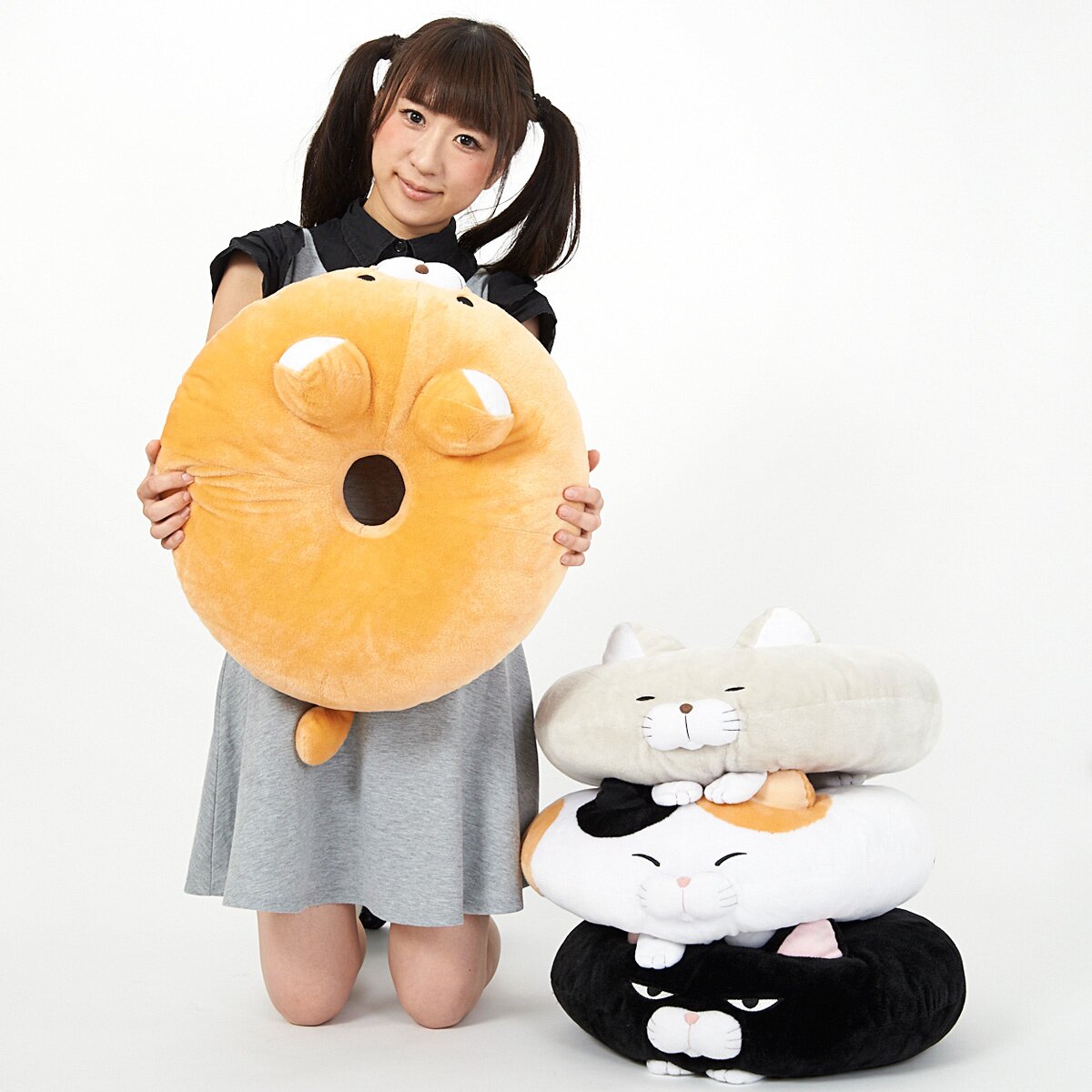 Giant Plush Donut Cushions