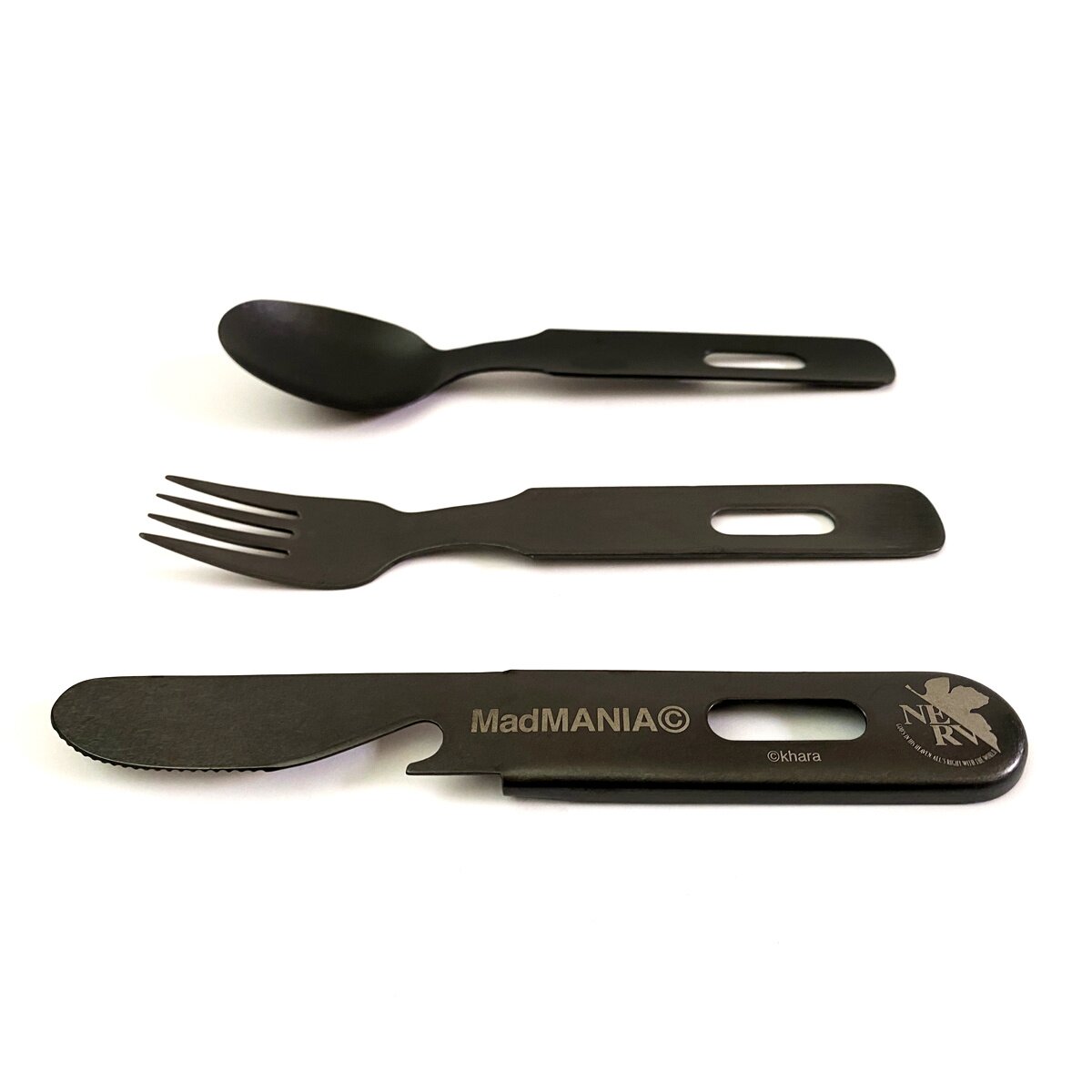 Evangelion Camouflage NERV Logo: Cutlery Set - Tokyo Otaku Mode (TOM)