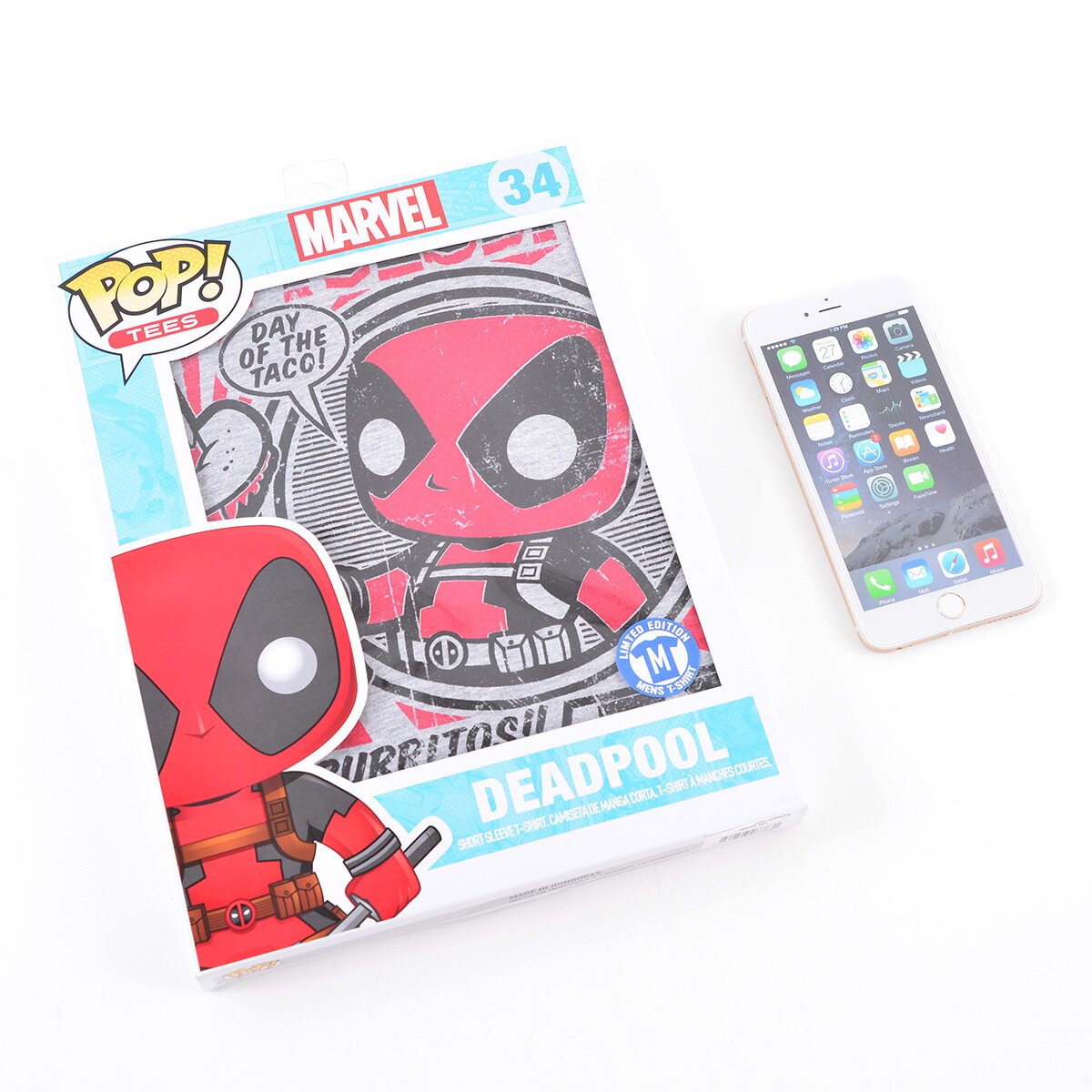 Men's Marvel Deadpool Chimichangas Poster T-Shirt - Charcoal Heather - Small