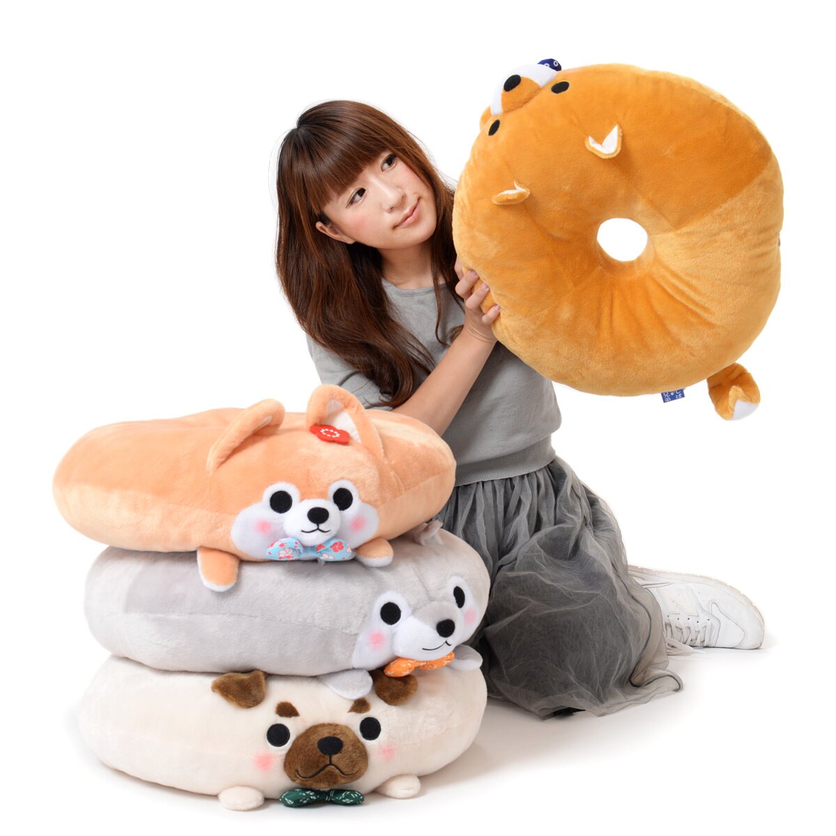 Mameshiba San Kyodai Dog Donut Cushions - Tokyo Otaku Mode (TOM)