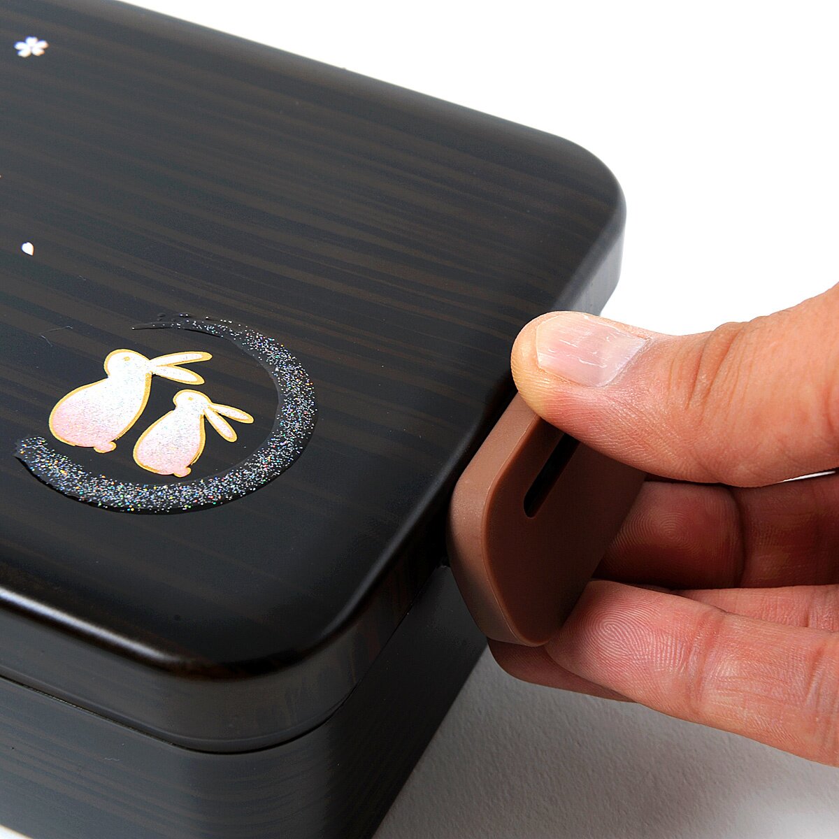 Maki-e Rabbit Wide Bento Box - Tokyo Otaku Mode (TOM)