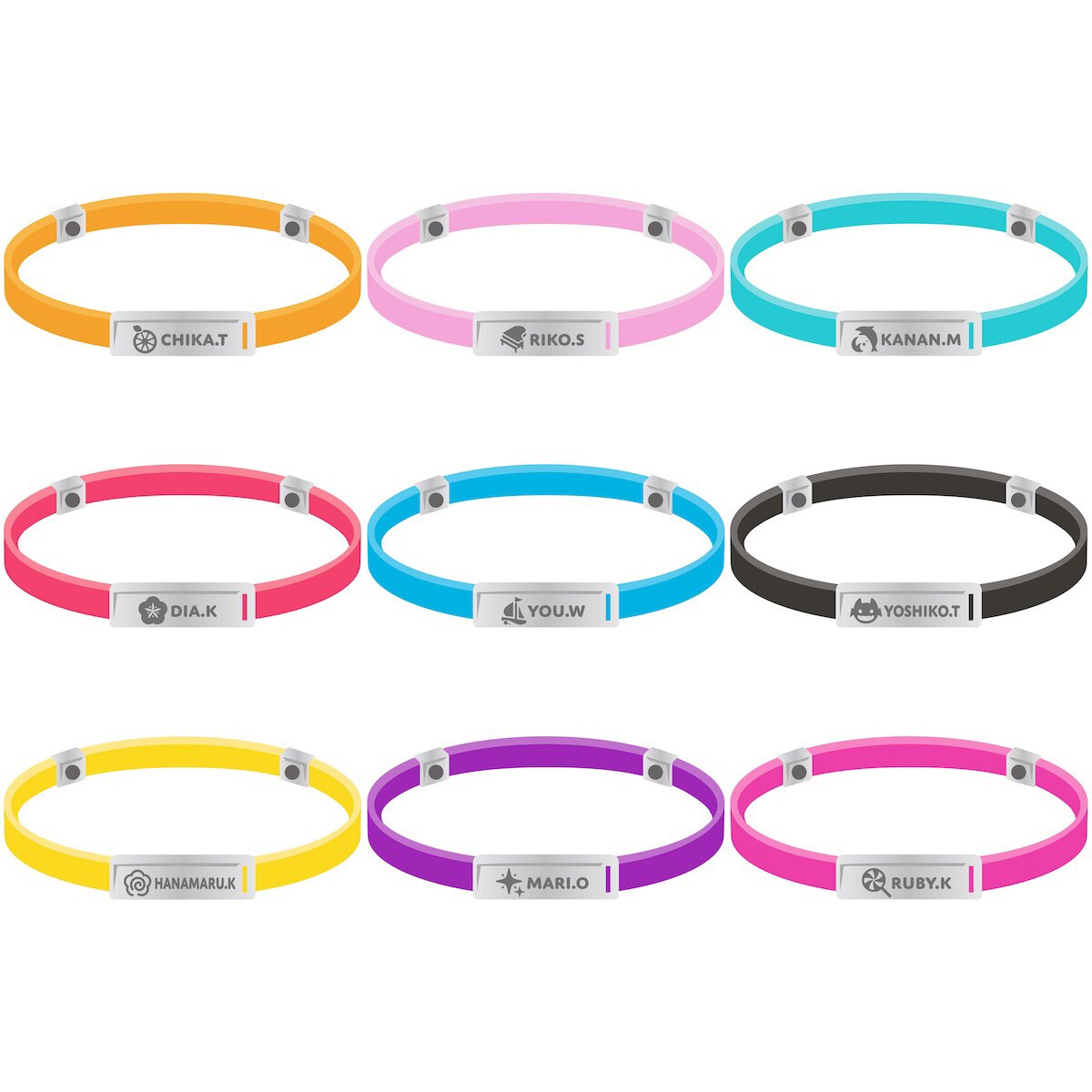 Love Live! Sunshine!! Aqours EXTRA LoveLive! 2023 ～It’s a Mugendai☆WORLD～  Static Removal Bracelet Collection