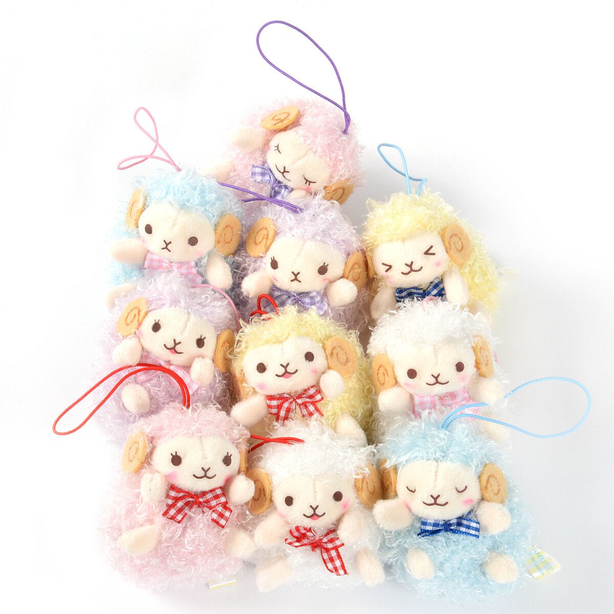 Wooly Lovely Face Sheep Plush Collection (Mini Strap
