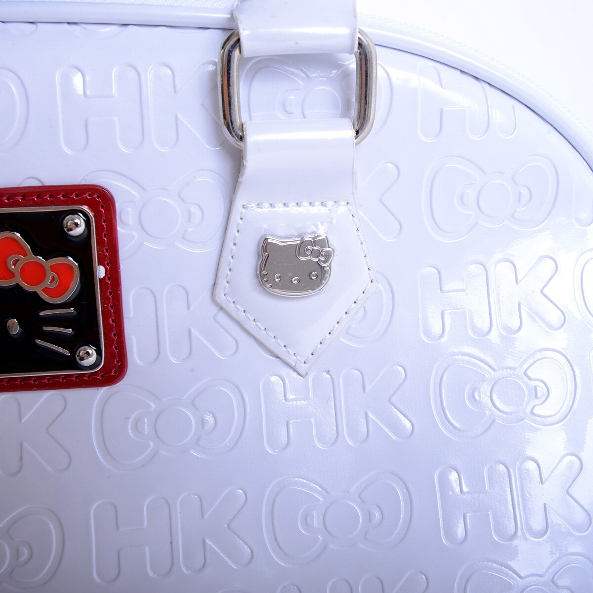 Hello Kitty White w/ Red Trim Embossed Dome Bag: Sanrio - Tokyo Otaku Mode  (TOM)