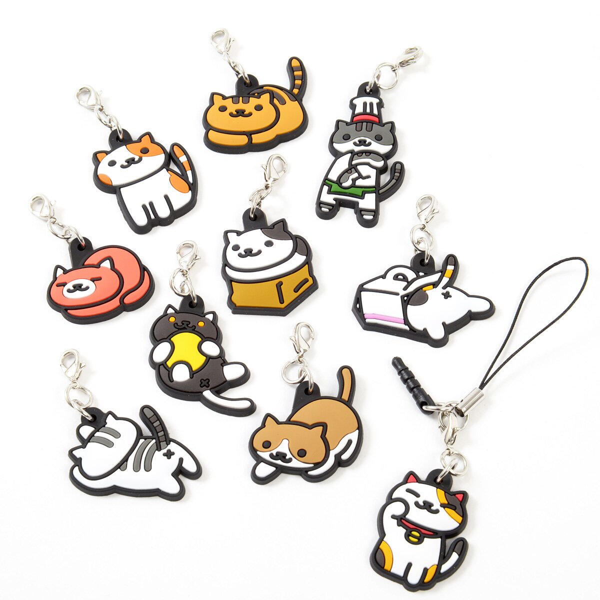 Neko Atsume 3-Way Rubber Straps Ver. 3 - Tokyo Otaku Mode (TOM)