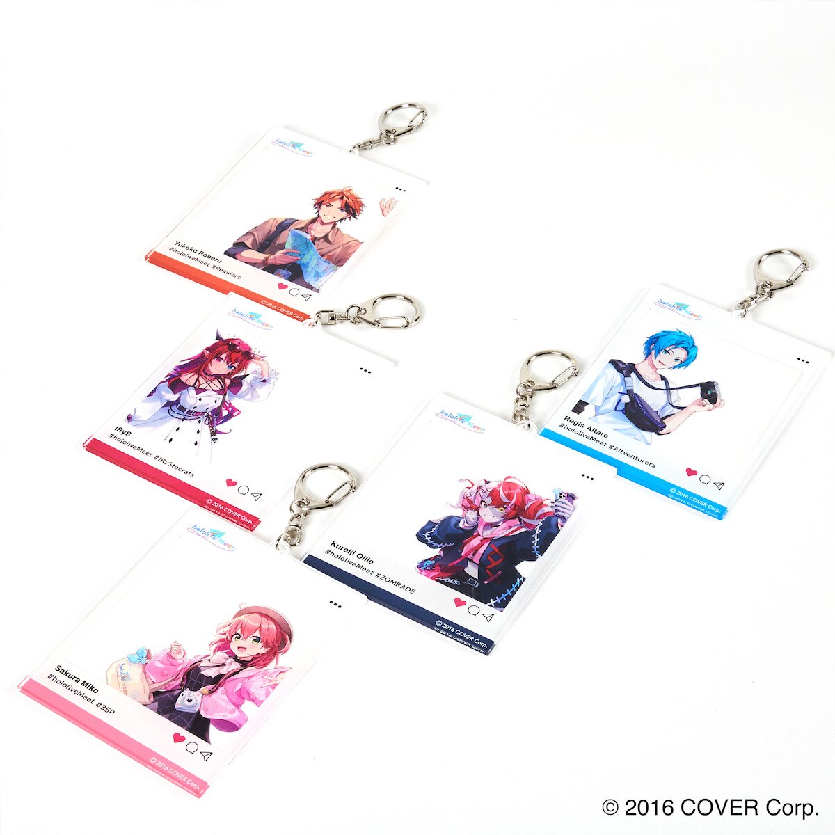hololive Meet Social Media Style Acrylic Keychain - Tokyo Otaku