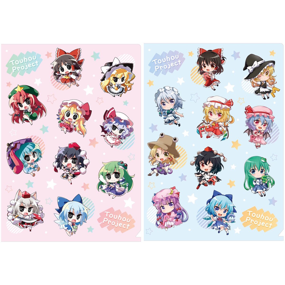 クリアファイル Touhou clear files, set of 10 (unused) Touhou Chibi Clear File Collection - Tokyo Otaku Mode (TOM)