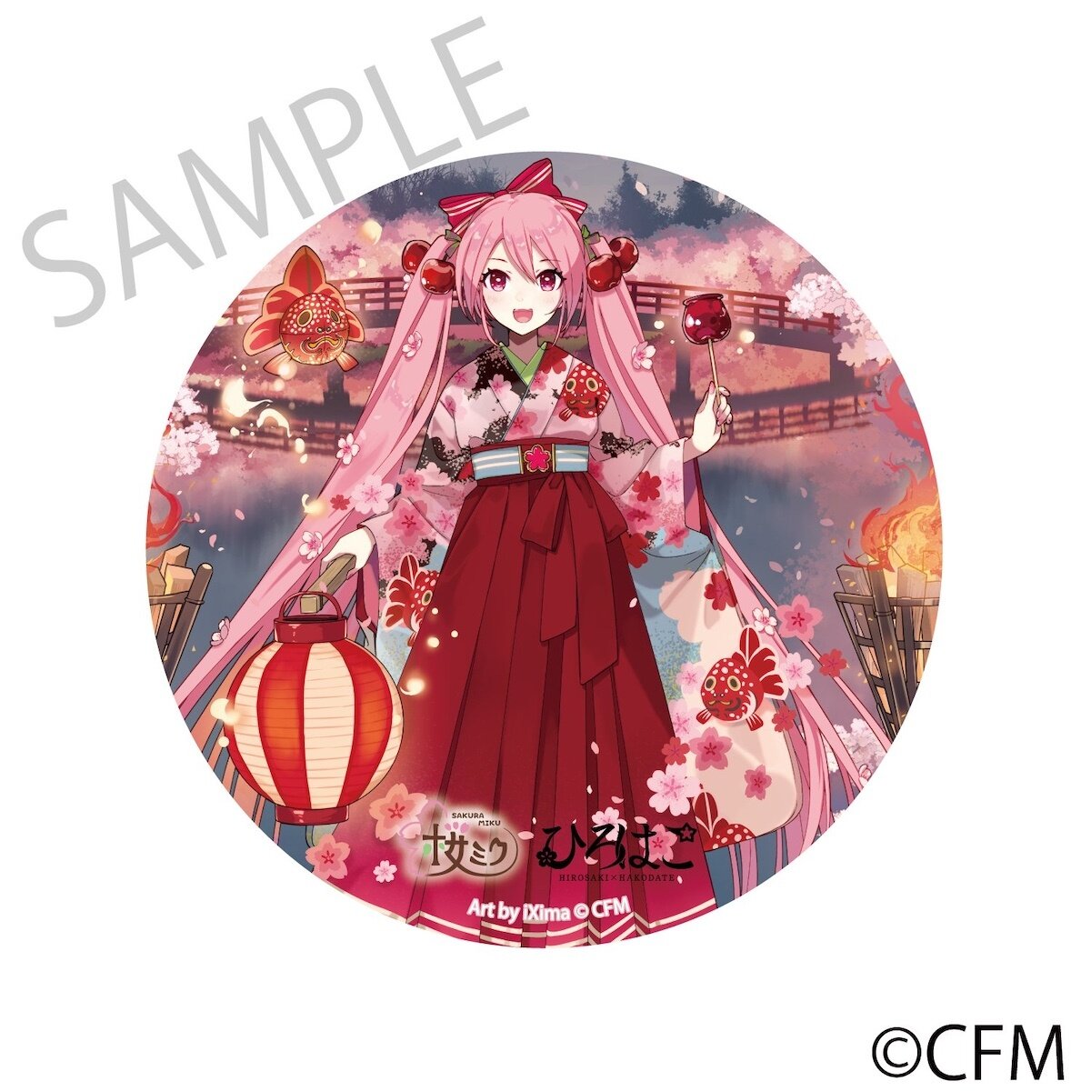 【全品送料無料】 Hirohako x Miku Sakura Mega 2025 Hirosaki Stand Badge Tin クリアファイル
