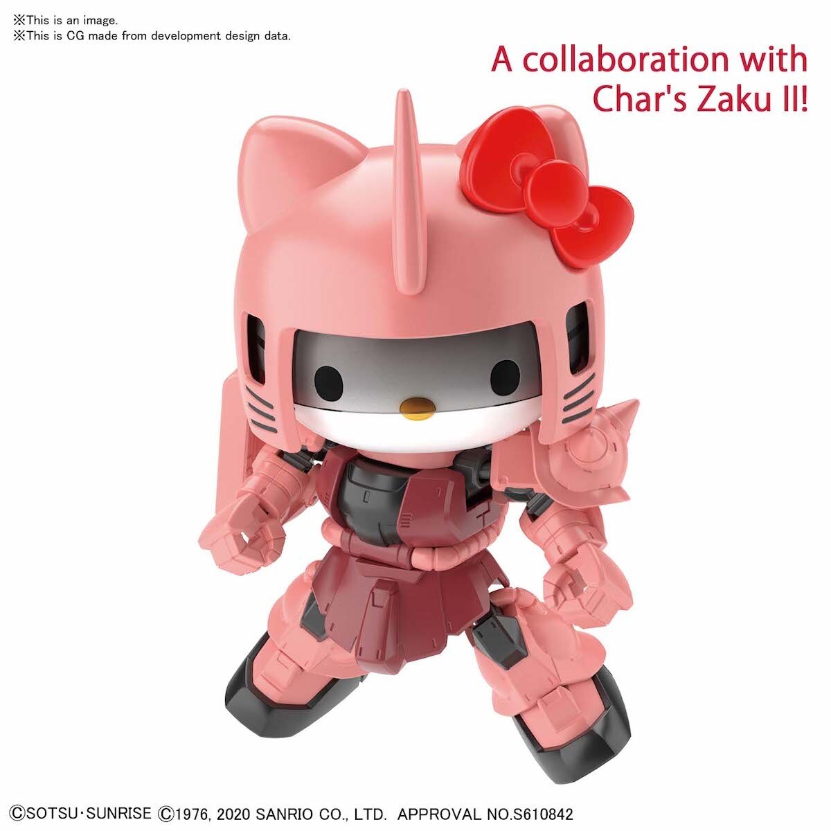 Hello Kitty x SD Gundam Cross Silhouette MS-06S Char's Zaku